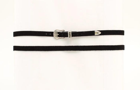 BLACK 3/8 SUEDE HATBAND