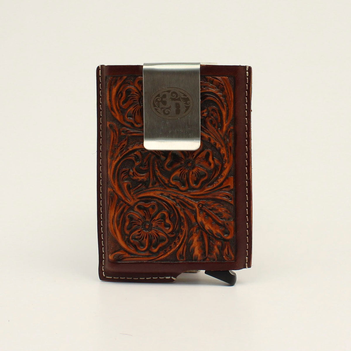 Brown Floral Smart Wallet
