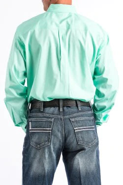 CINCH SOLID MINT GREEN BUTTON-DOWN SHIRT
