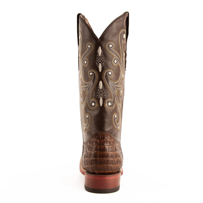 FERRINI MEN'S STAMPEDE RUST CAIMAN PRINT BOOT