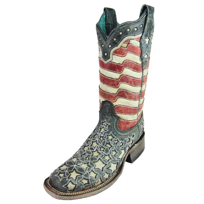CORRAL LADIES AMERICAN FLAG BOOT