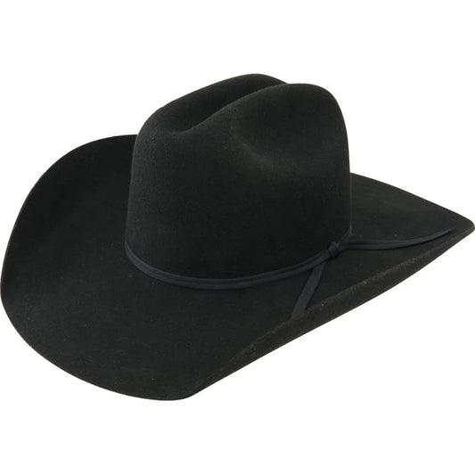 Resistol Youth Crossroads Jr. Black Felt Cowboy Hat