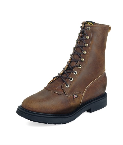 JUSTIN AGED BARK LACE UP WORK BOOT