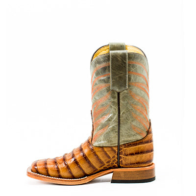 ANDERSON BEAN KIDS' BROWN CAIMAN PRINT BOOT