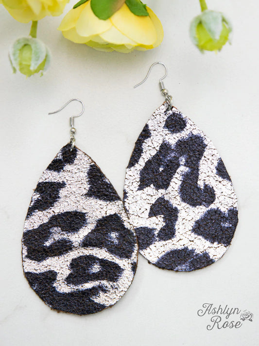 WILDIN' LEOPARD TEARDROP EARRINGS