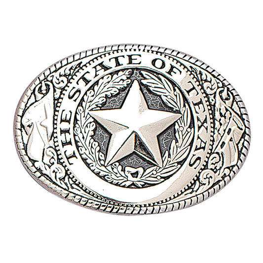SILVER TEXAS SEAL BUCKLE