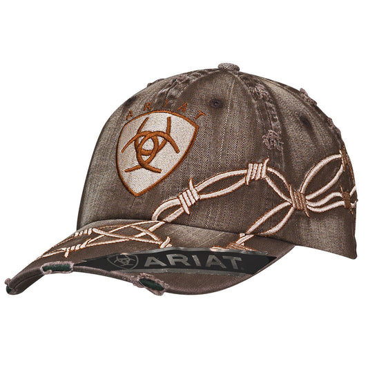 ARIAT GREY BARBWIRE CAP