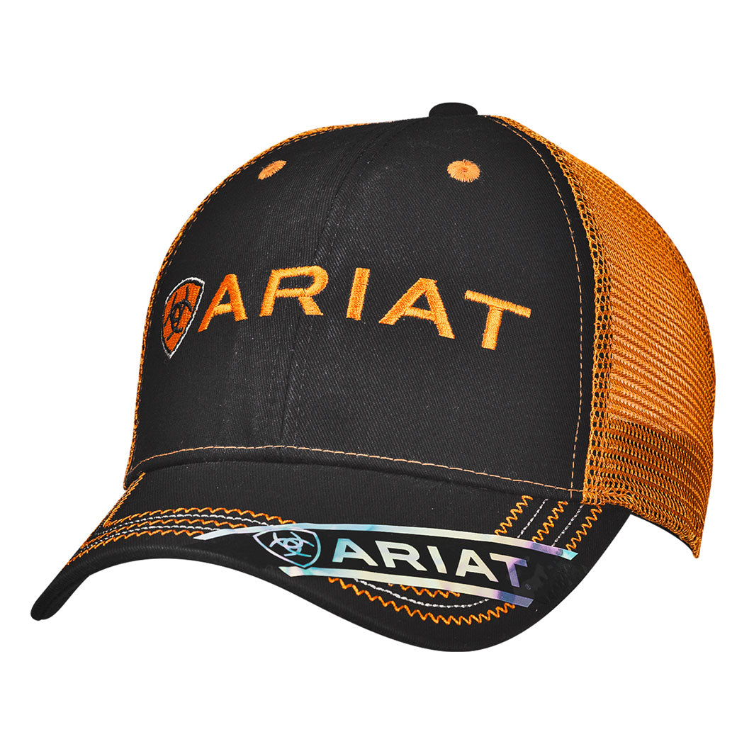 Ariat Black and Orange Cap