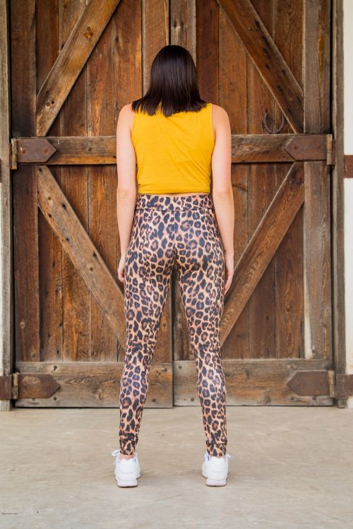 VINTAGE LEOPARD BASIC LEGGING