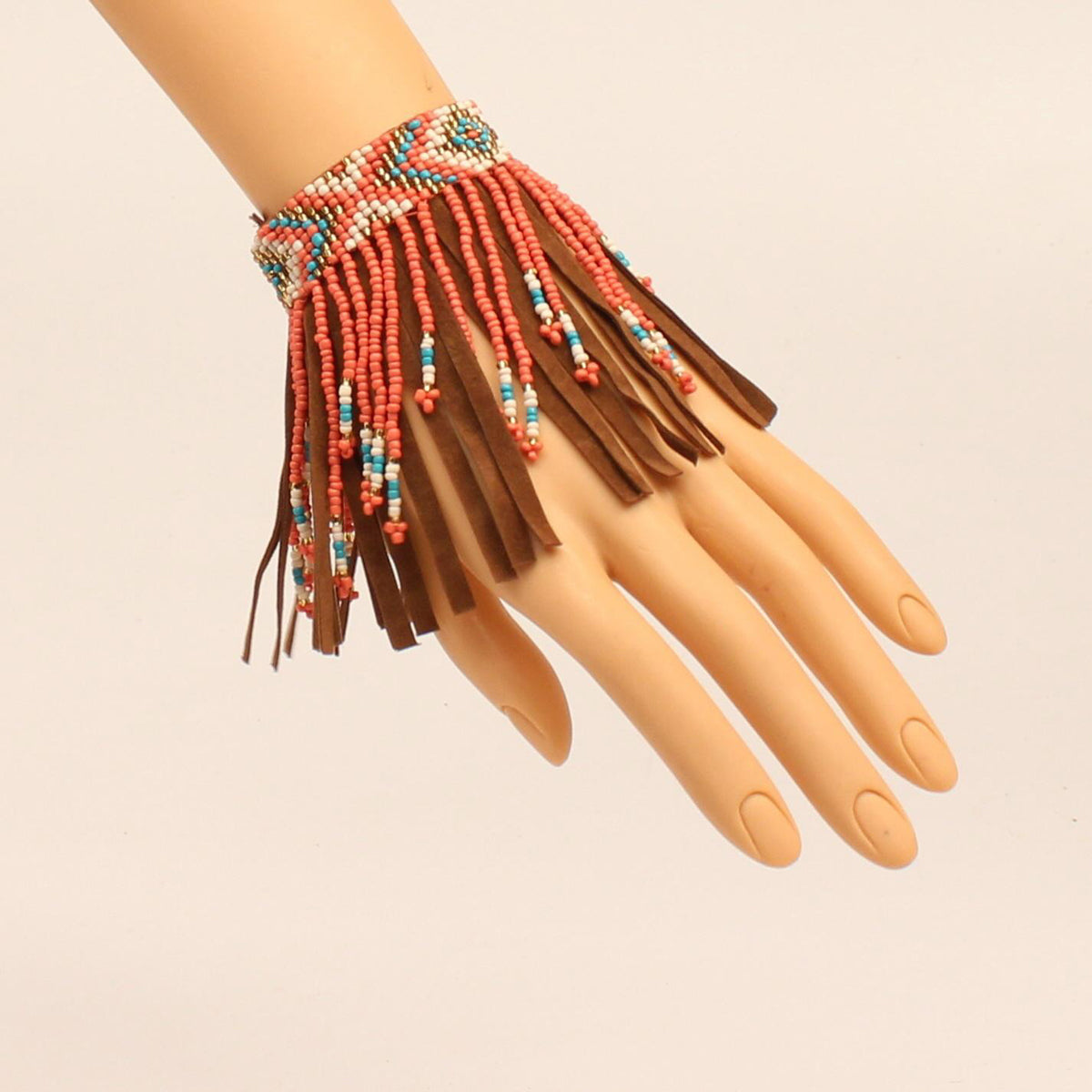BLAZIN ROXX FRINGE FASHION PINK BRACELET