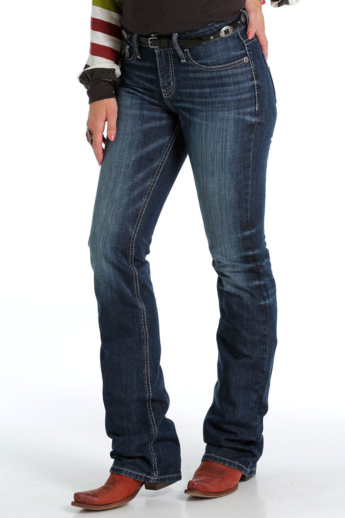 CRUEL HANNAH MODERATE RISE SLIM FIT BOOT CUT JEAN