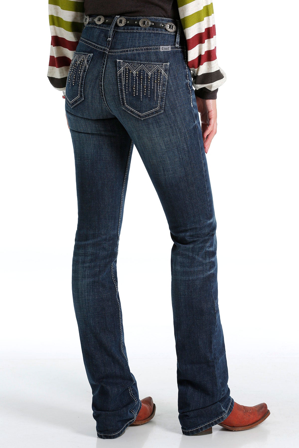 CRUEL HANNAH MODERATE RISE SLIM FIT BOOT CUT JEAN