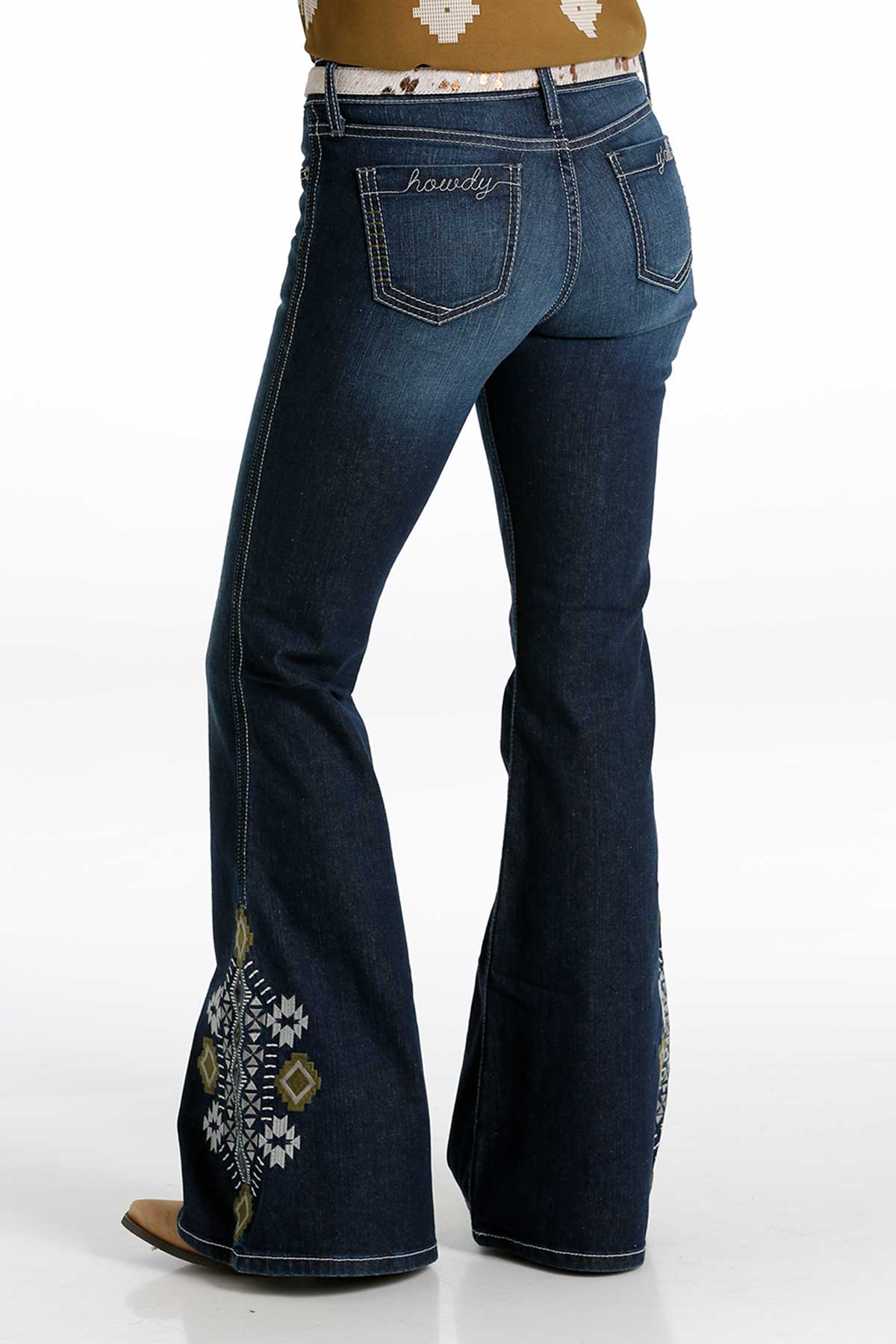 CRUEL HOWDY YALL HANNAH MODERATE RISE SLIM FLARE JEAN