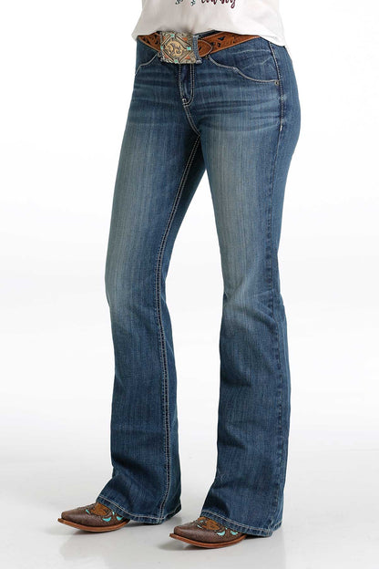 CRUEL HANNAH MODERATE RISE SLIM FLARE JEAN