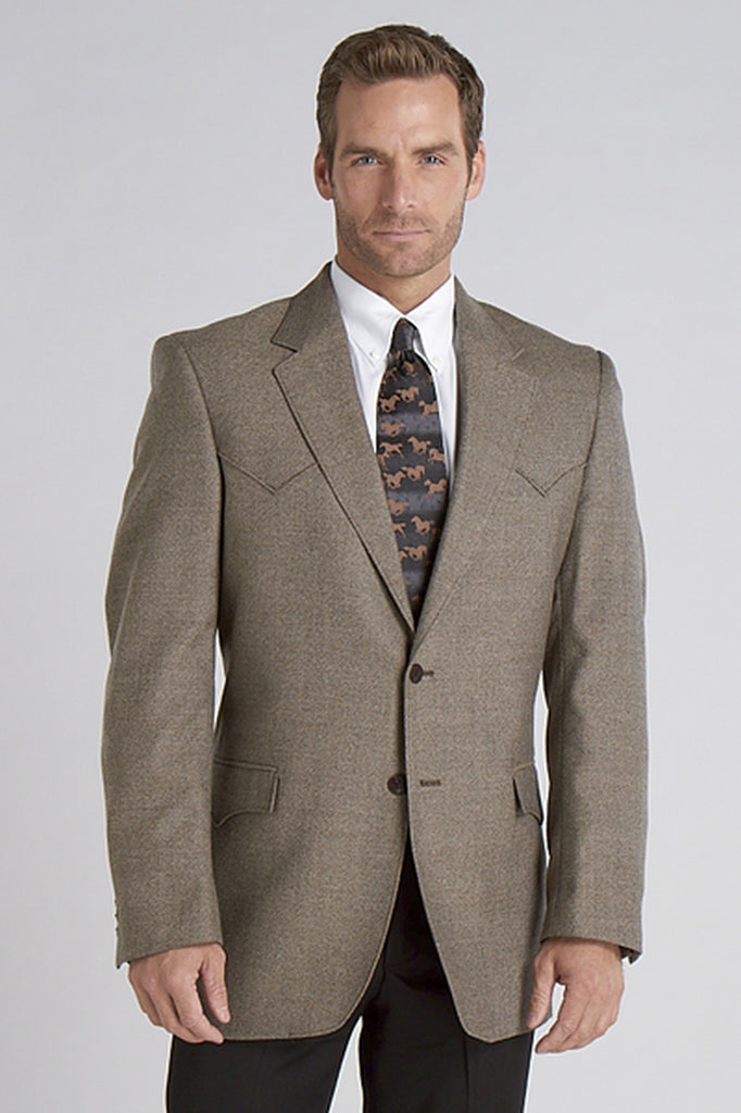 CIRCLE S PLANO BROWN DONEGAL SPORT COAT