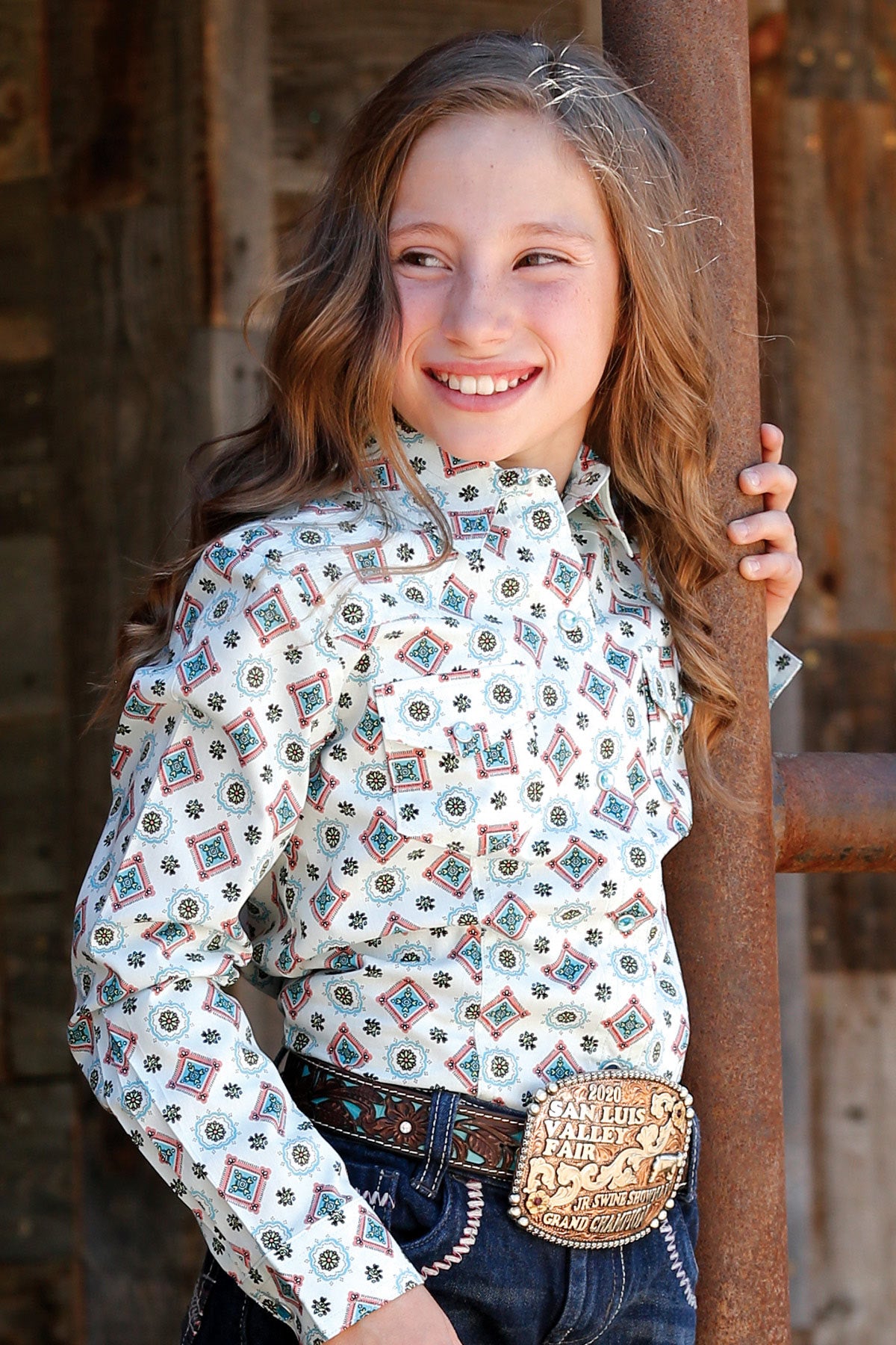 CRUEL GIRL'S MEDALLION PRINT SHIRT