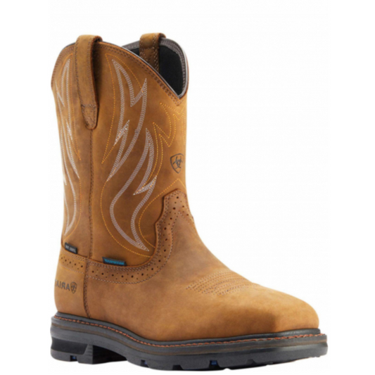 ARIAT SIERRA SHOCK SHIELD H2O STEEL TOE DISTRESSED BROWN