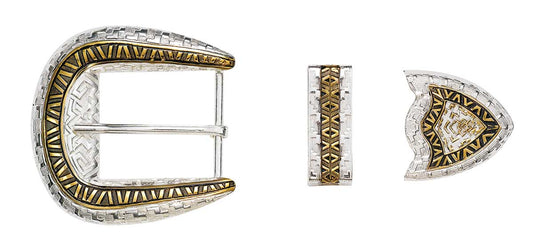 Crumrine 3 Piece Southwestern Buckle Set