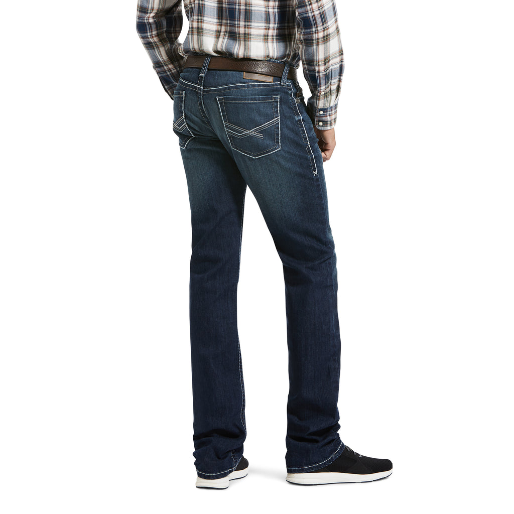 ARIAT MEN'S M7 ZEKE NIGHTFALL STACKABLE STRAIGHT LEG JEAN