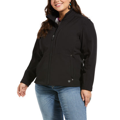ARIAT LADIES BLACK REAL AZTEC SOFTSHELL JACKET