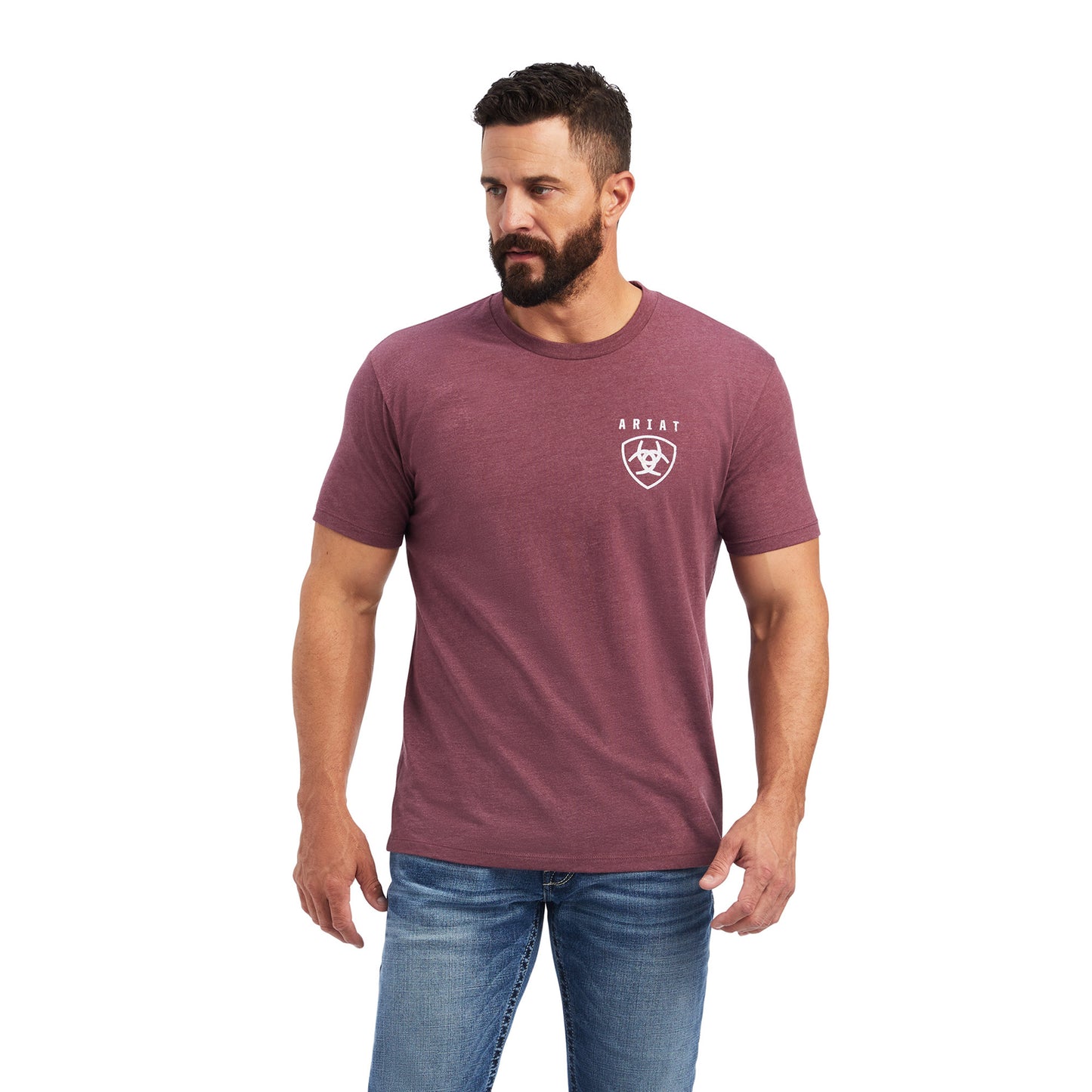 Ariat Men's Burgundy Vert Freedom Short Sleeve T-Shirt