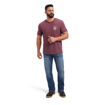 Ariat Men's Burgundy Vert Freedom Short Sleeve T-Shirt