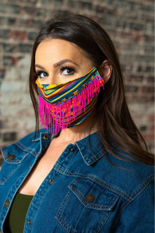 AZTEC FRINGE MASK