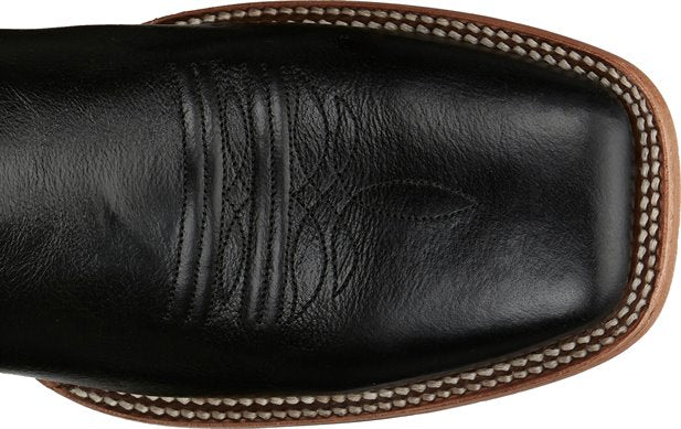 JUSTIN GEORGE STRAIT CHECK YES BLACK ROUND TOE BOOT