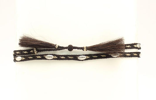 GENUINE HORSEHAIR 3 STRAND HATBAND