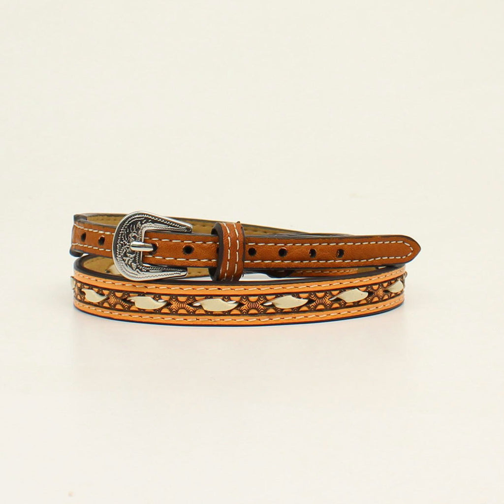BROWN IVORY LACING HAT BAND
