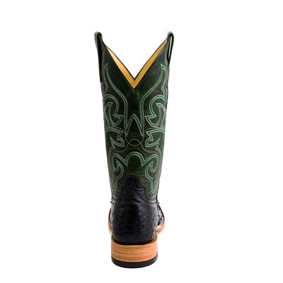 Horse Power Black Full Quill Ostrich Boot