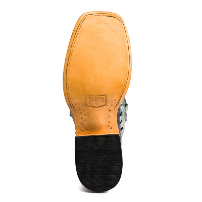 Horse Power Black Full Quill Ostrich Boot