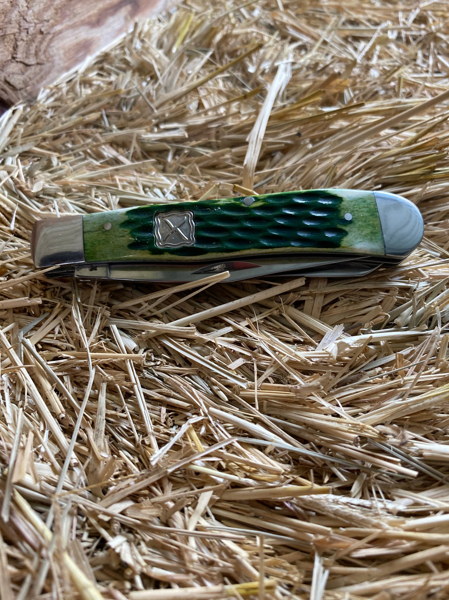 Twisted X Green Trapper Knife
