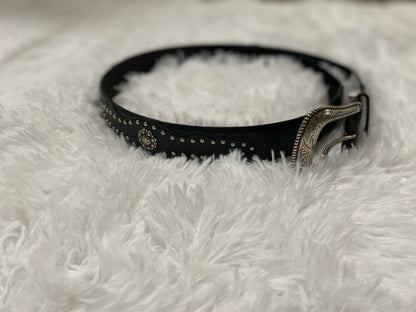 GEM DANDY BLACK STUDDED BELT