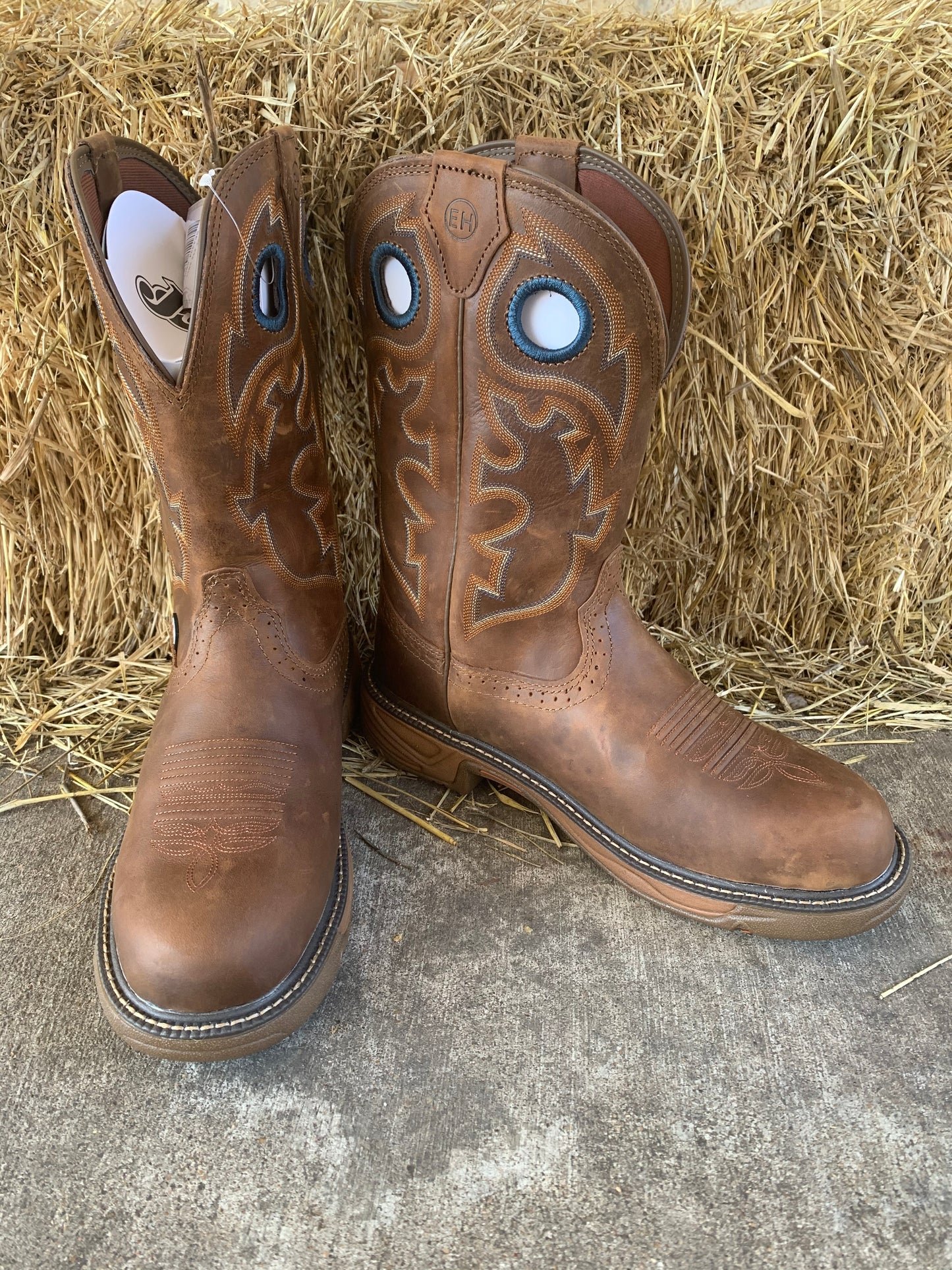 JUSTIN RUSH COMP ROUND TOE WORK BOOT