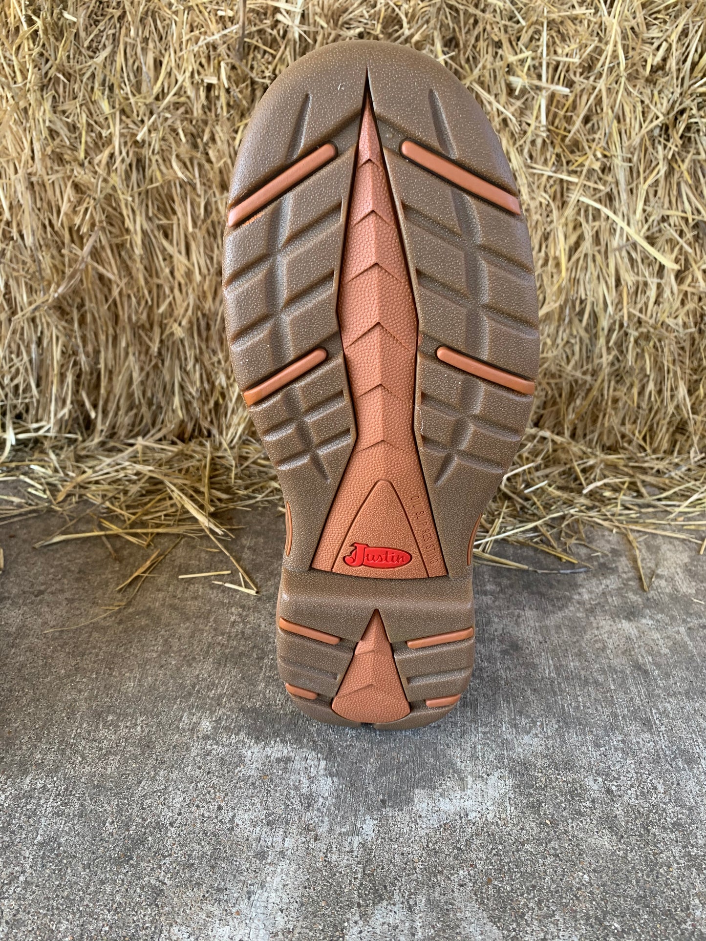 JUSTIN RUSH COMP ROUND TOE WORK BOOT