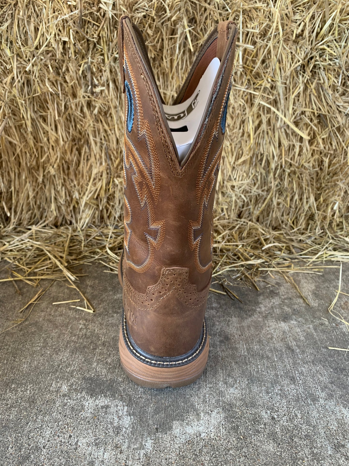 JUSTIN RUSH COMP ROUND TOE WORK BOOT