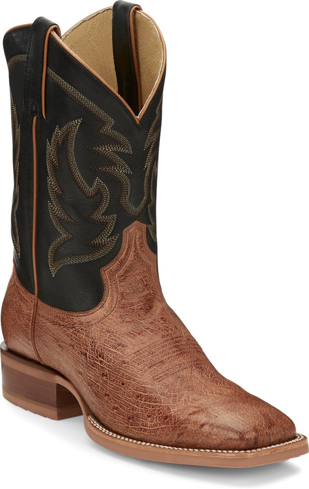 JUSTIN MCLANE SMOOTH QUILL OSTRICH BOOT