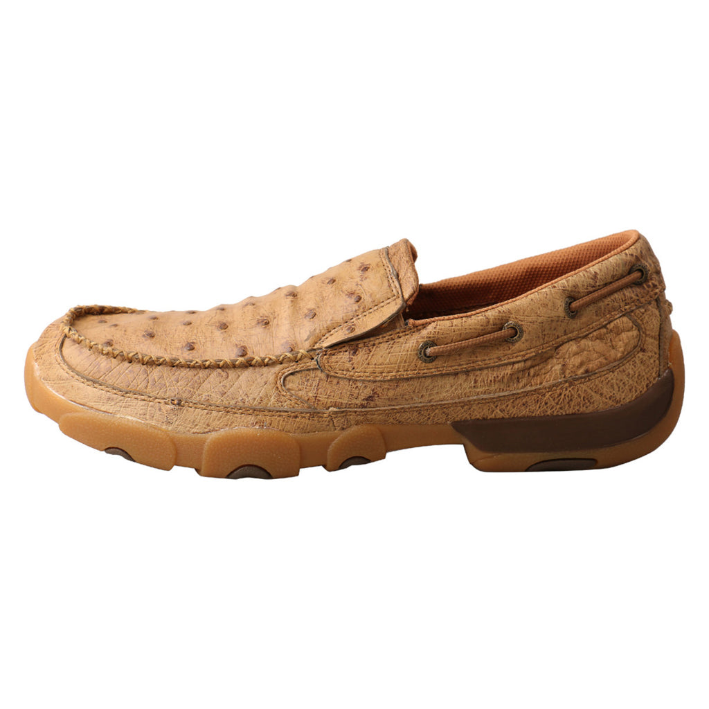 TWISTED X MEN'S BOMBER OSTRICH DRIVING MOC