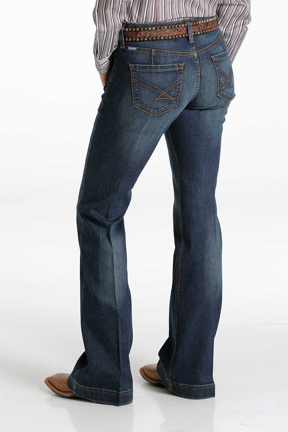 CINCH LYNDEN DARK STONE MODERATE RISE SLIM TROUSER