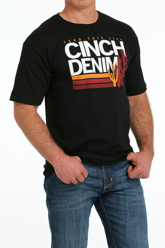 CINCH BLACK SHORT SLEEVE SHIRT