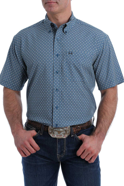 CINCH BLUE CIRCLE ARENAFLEX SHORT SLEEVE SHIRT