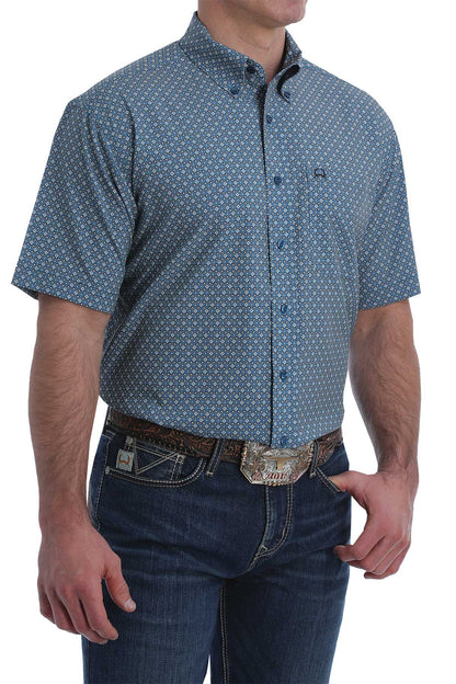 CINCH BLUE CIRCLE ARENAFLEX SHORT SLEEVE SHIRT