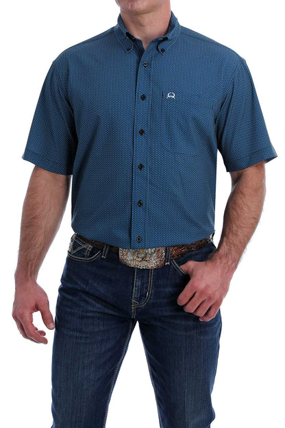 CINCH BLUE SCALE ARENAFLEX SHORT SLEEVE SHIRT