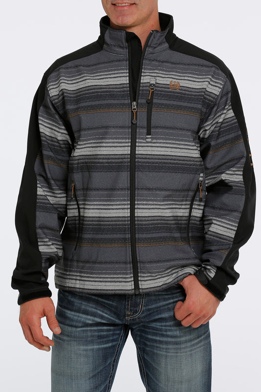 CINCH GREY STRIPED BONDED JACKET