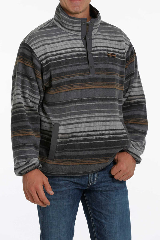 CINCH CHARCOAL POLAR FLEECE PULLOVER