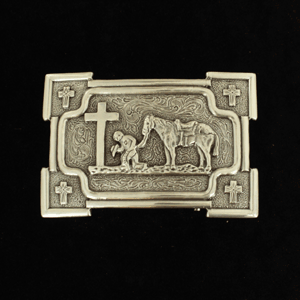 Cowboy Prayer Cross Buckle