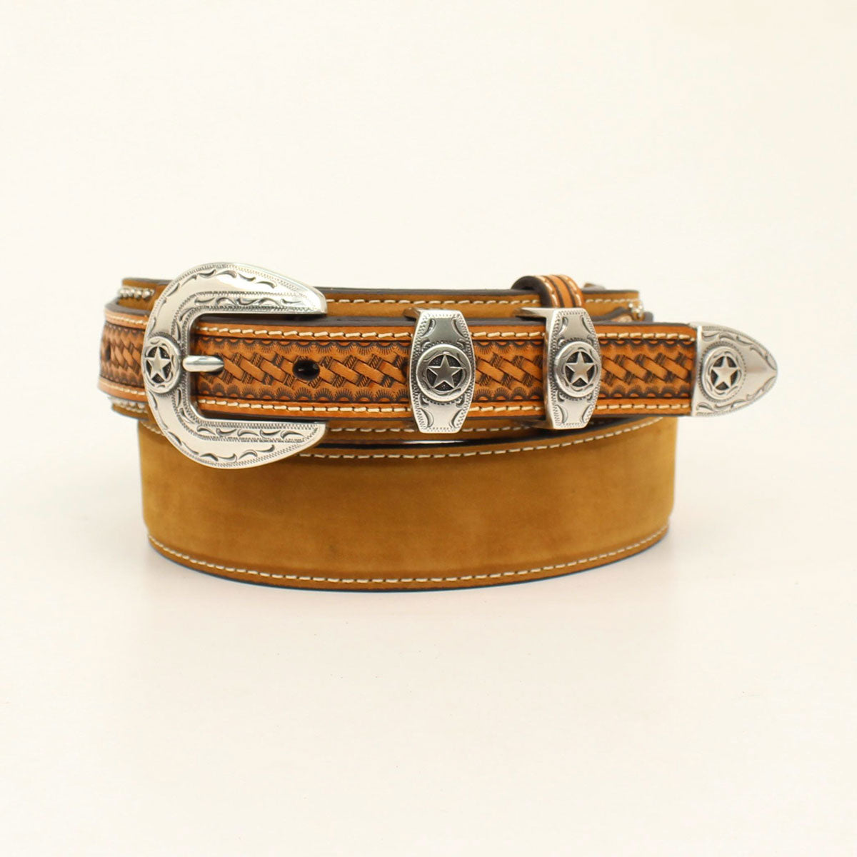 Nocona Men's Leather Ranger Star Concho Brown