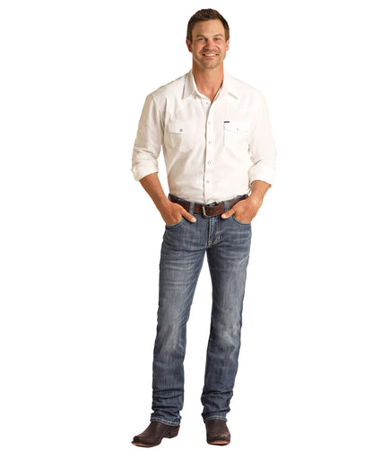 ROCK & ROLL REFLEX REVOLVER STRAIGHT MEDIUM WASH JEAN