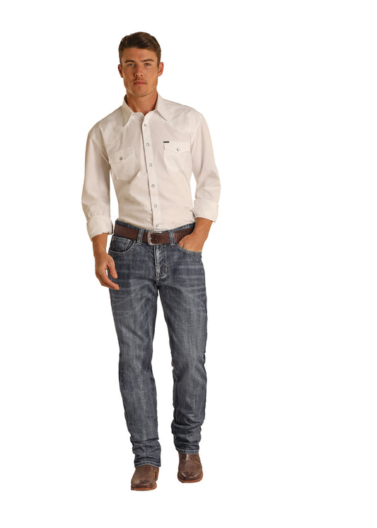 Rock & Roll Denim Double Barrel Stackable Boot Cut Jean
